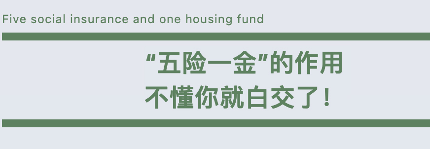 “五险一金”的作用不懂你就白交了！